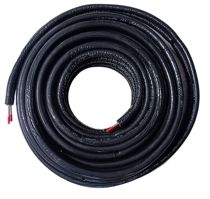 1/4 x 1/2 x 100 ft line set coiled view insulated copper HVAC