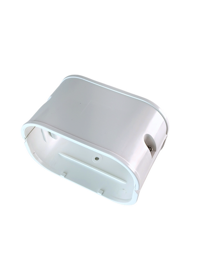 3.75 inch coupler line hide 100 series white PVC HVAC line set cover