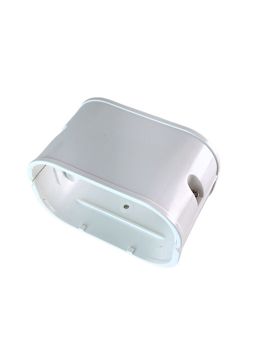 3.75 inch coupler line hide 100 series white PVC HVAC line set cover