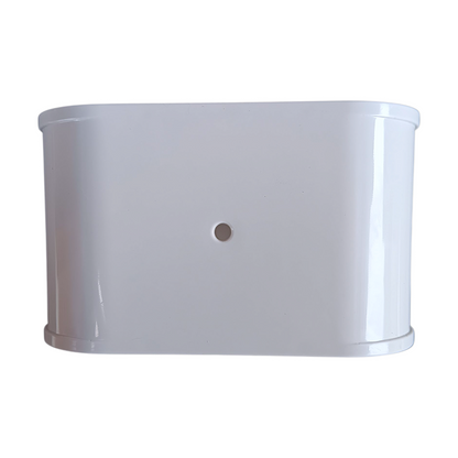 3.75 inch coupler line hide connection detail HVAC PVC line set cover