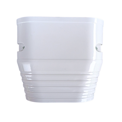 3.75 inch end fitting line hide 100 series white PVC HVAC line set cover