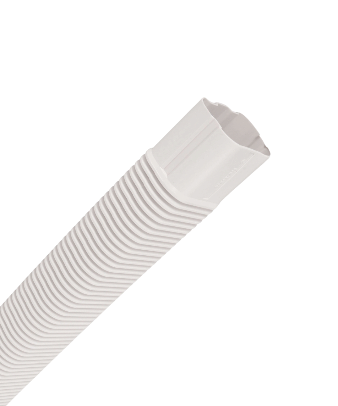 3.75 inch flexible elbow line hide 100 series white PVC HVAC line set cover