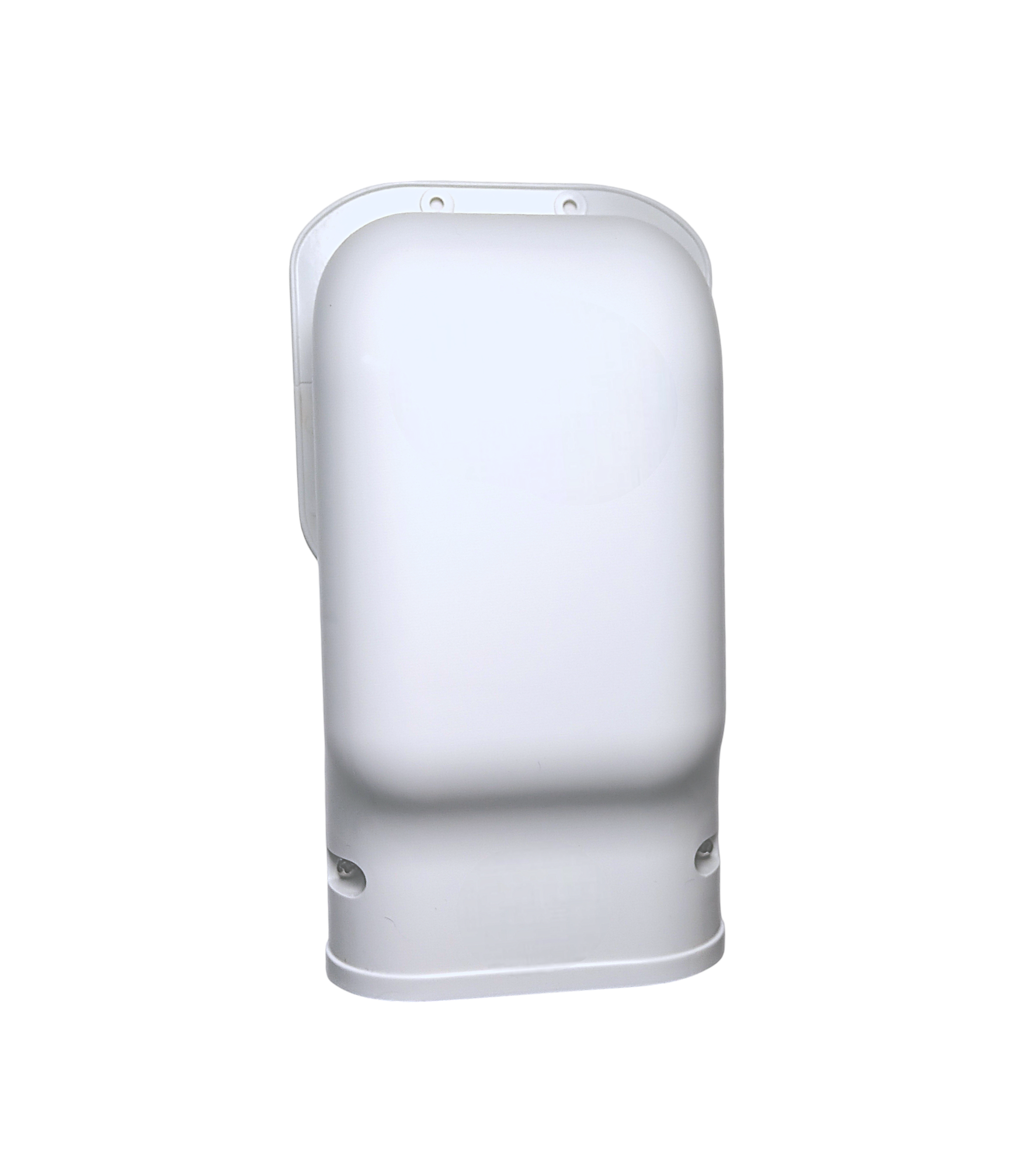 3.75 inch wall inlet line hide detail PVC HVAC line set cover connection