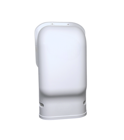3.75 inch wall inlet line hide detail PVC HVAC line set cover connection