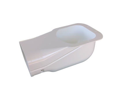 3.75 inch wall inlet line hide side view 100 series HVAC line set cover