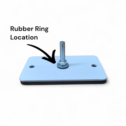 mini split condenser stand adjustable feet detail anti vibration HVAC base