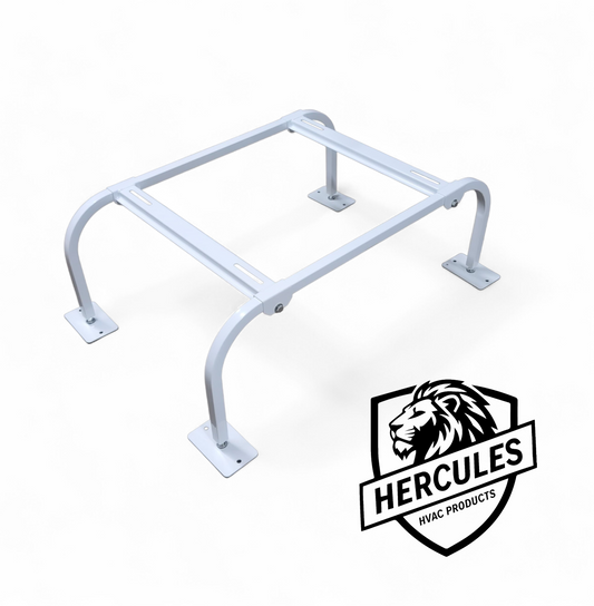 mini split condenser stand ground mount adjustable HVAC outdoor unit support