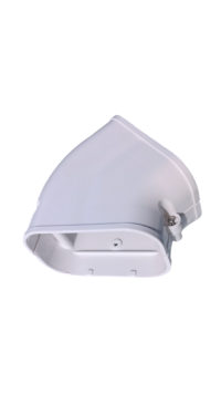 Slim Duct 3.75″ 45° Flat Elbow (White) – SKF100