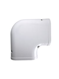 Slim Duct 3.75″ 90° Flat Elbow (White) – SK100